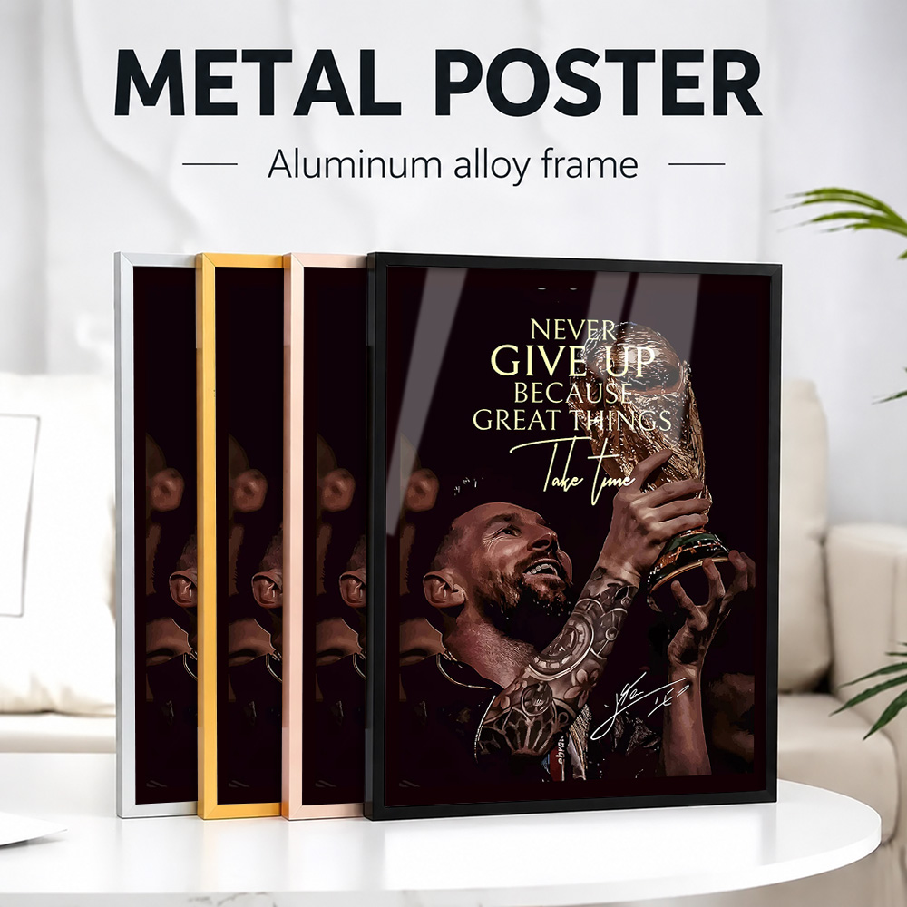 Lionel Messi Overwinningsposte - Metal Photo Panel recensie en prijs