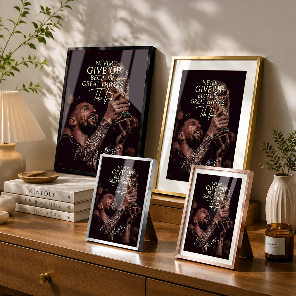 Lionel Messi Overwinningsposte - Metal Photo Panel recensie en prijs