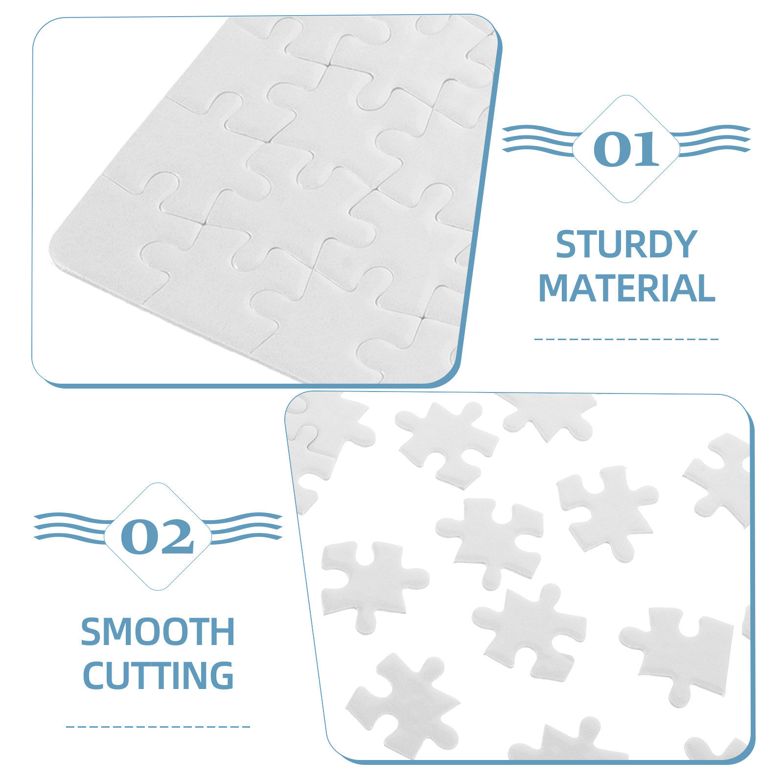 4 vellen blanco puzzels voor s - Puzzle Blank White recensie en prijs